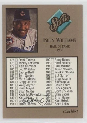 1992 Studio Billy Williams #263 HOF - Image 1 of 2
