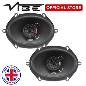 VIBE Speakers Slick 5"x7" Coaxial 210W Max 70W RMS Car Audio Sold as a Pair - Picture 1 of 2