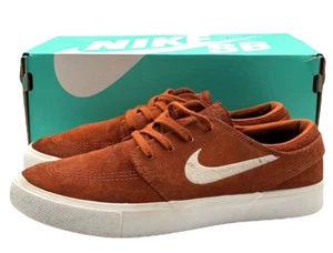 Nike Zoom Stefan Janoski SB Sneaker Dark Russet Orange Mens 7.5 Sueded Shoes - Picture 1 of 17