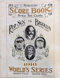 1916 World Series 20 page Score Book Reproduction (1981) 50/1000 - Picture 1 of 15