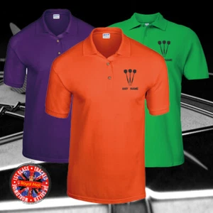 Darts Personalised Polo Shirts Darts Team Gift Unisex Events Fathers Mothers Day - Picture 1 of 2