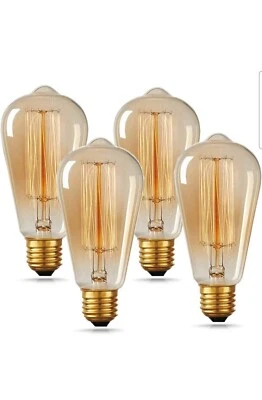 New 4 pack LED ST64 40W 10V E26 light bulbs - Image 1 of 2