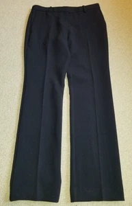 NWT $109 Womens Pants-ANN TAYLOR-navy rayon stretch "Sophia" straight leg-6 - Picture 1 of 5