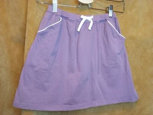 10 in Girls Sizes Hanna Anderson purple skirt with pockets elastic waistband - Picture 1 of 12