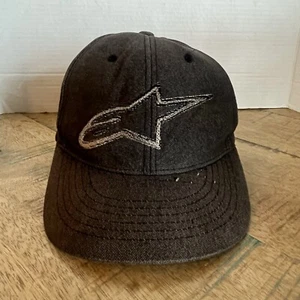 AlpineStars Hat Black Hat Fitted Adult Size S/M Black Hat Baseball Cap - Picture 1 of 15