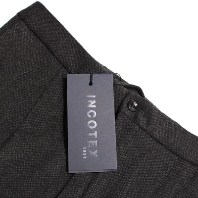 Pantalones chinos/informales Incotex nuevos con etiquetas talla 46 (US 30) ajuste cónico en gris melange Foto 1 de 4