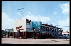 Postkarte Miami, Florida - Sindbad Motel Außen UNP - Bild 1 von 2