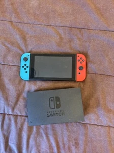Nintendo Switch with Neon Blue and Neon Red Joy-Con (HAC-001-01) - Picture 1 of 5