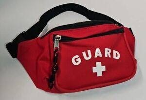 Lifeguard Fanny Pack Red Canvas Baywatch Costume or Casual Wear