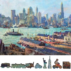 Wooden Puzzle for Adults by FoxSmartBox - 255 Pieces - New York from Brooklyn - Picture 1 of 7