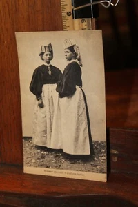 Antique Post Card Scanno Abruzzi Costume Festivo Beautiful Women  - Picture 1 of 2