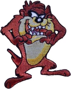 Looney Tunes Tasmanian Devil Taz Smirking Figur bestickt Bügelbild Patch - Bild 1 von 1