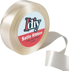Idiy Satin Ribbon - 1, 25 Yards (Beige) - Great for DIY Crafts, Gift Wrapping, - Picture 1 of 5