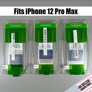 Pure Gear Screen Protectors for iPhone 12 Pro Max - 3x HD Clear Glass | 6.7" - Picture 1 of 10