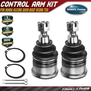 2pcs Front Lower Ball Joint for Honda Accord 2003 2004 2005 2006 2007 Acura TSX - Picture 1 of 9