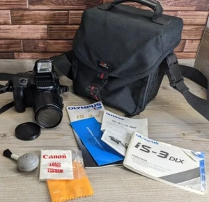 Olympus IS-3 DLX 35 mm Filmkamera 35–180 mm ED Objektiv Handbuch Küstentasche Paket - Bild 1 von 23