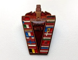 Commemorative Badge Buchenwald Concentration Camp 1937-1945 WW2. Brass - Picture 1 of 17