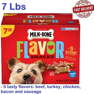 Milk-Bone Flavor Snacks Small Dog Biscuits, Flavored Crunchy Dog Treats, 7 lb. - Picture 1 of 6