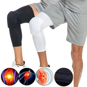 Unisex Waben Knieschützer Sport Kniebandage Kniebandage Kompressionsmanschette Gym - Bild 1 von 13