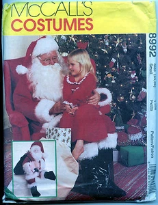 Patrón de muñeca Santa más patrón de traje de Santa Claus - talla pequeña - sin cortar - Imagen 1 de 1
