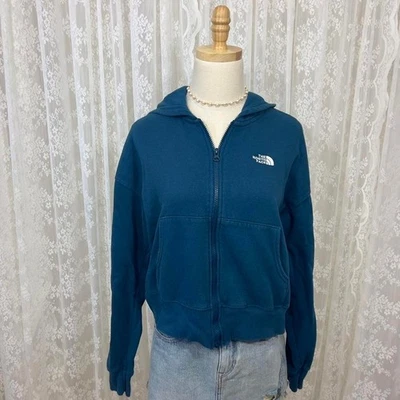 The North Face Women's Blue Zip Up Hoodie Jacket Size M Outdoor Style Hiking - Image 1 of 4