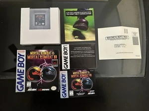 Mortal Kombat I & II Nintendo Game Boy Tested Works 1997 CIB Authentic - Picture 1 of 17