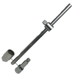 3/4" Drive Sliding T-Handle + 1-1/4" Socket + 4" Extension – P-F – 17.5" – Used - Foto 1 di 23