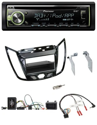 Pioneer DAB USB MP3 Lenkrad CD Autoradio für Ford C-Max Kuga Klavierlack schwarz - Bild 1 von 4