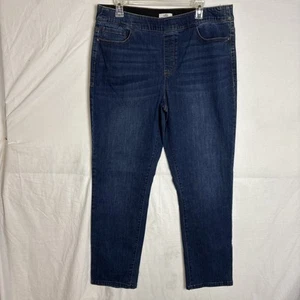 Croft & Barrow Women’s Stretch Denim Jeans Size 16 Pull-On Mid Rise Blue Comfort - Picture 1 of 2