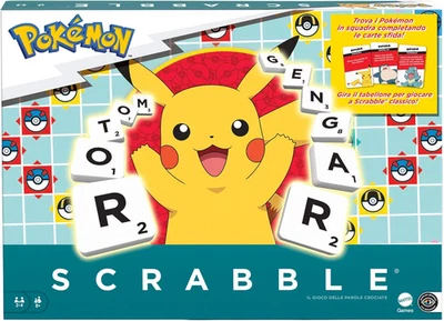 - Scrabble Pokémon, Il Gioco Da Tavolo Delle Parole Crociate Con 50 Sfide Dei Pe - Immagine 1 di 4