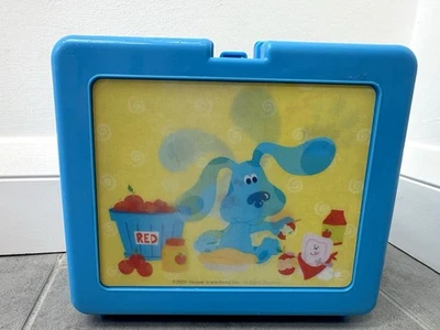 Vintage Nickelodeon Blues Clues Children’s Kids Holographic Plastic Lunch Box - Image 1 of 4