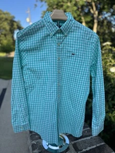 Vineyard Vines by Shep & Ian Boys L (16) Gingham Check Button Down - Picture 1 of 4