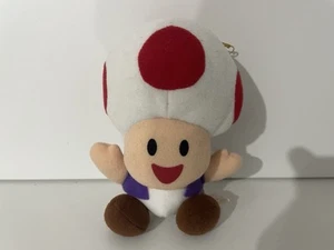 VINTAGE SUPER MARIO ALL STARS 5 INCH TOAD PLUSH SOFT TOY BANPRESTO 1993 SNES UFO - Picture 1 of 4