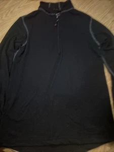 Terramar Body Sensors Size Small Men’s Black Long Sleeve Shirt W/ Thumbholes Sm - Picture 1 of 12