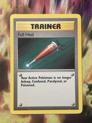 FULL HEAL - Base Set - 82/102 - Uncommon - Pokemon Card - Unlimited - Mp - Image 1 of 2