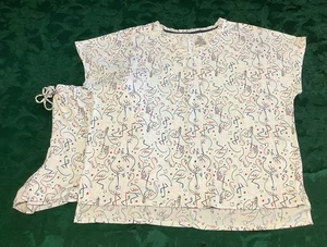 PIGIAMA ESTIVO DONNA TG XL (16-18) SECRET TREASURES BIANCO/BLU SHORTIE MAGLIA MORBIDA - Foto 1 di 7