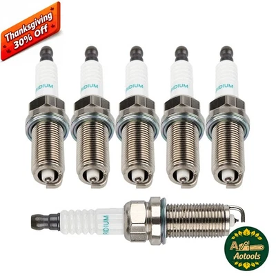 6 PCS Spark Plugs For GS300 GS450H GS350 IS250 90919-01249 Denso 3473 FK20HBR11 - Image 1 of 4