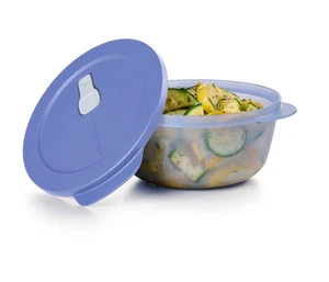 TUPPERWARE Mikrowelle CrystalWave 1,3 L blau Mikro Micro Wave Plus Fix MicroTup - Bild 1 von 1