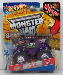 Hot Wheels Monster Jam 30th Anniversary Spectraflames Grave Digger Purple 1:64 - Picture 1 of 8