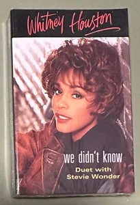 Whitney Houston & Stevie Wonder We Didn’t Know 1992 Cassette Single - Picture 1 of 4