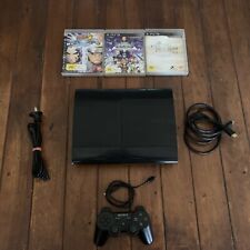 Ps3 Playstation 3 Super Slim 12Gb Console + 2x Controllers - Free Postage