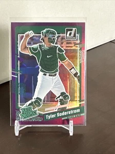 2023 Donruss Tyler Soderstrom Rated Prospect Holo Viola #68 Oakland Athletics - Foto 1 di 2