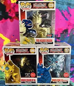YuGiOh Funko Pop! Lotto Obelisco, Drago di Ra, Drago a Cinque Teste *Scatole Danneggiate* - Foto 1 di 6