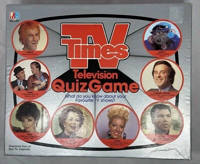 TV Times 1985 Television Quiz Game MB Games -Missing Crayons & Felt Wiper - Image 1 of 4