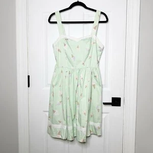 Vestido Original Bea Dot ModCloth Talla L Pistacho Como Nuevo Pastel Helado - Imagen 1 de 5
