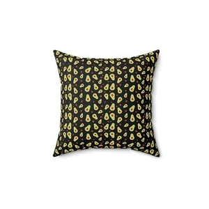 Avocado Print Square Pillow - Fun Home Decor - Picture 1 of 13
