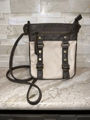 Encantadora Cartera Bandolera Charlie Marrón y Beige 8x7 Foto 1 de 4