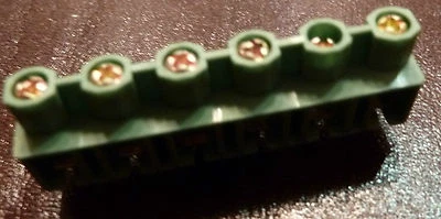 6 Way 7.5mm Wire Protector Terminal Block Dinkle 166-06P3 (7.5mm) - Image 1 of 4