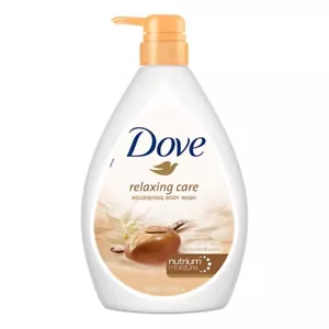 Dove Relaxing Shea Butter Body Wash with Vanilla Pump Bottle 1L Pack Of 1 - Picture 1 of 3