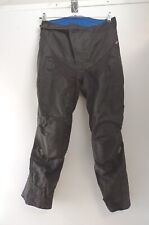 RSR Sportswear Mens Black Textile Motorcycle Trousers 34w Waterproof Breathable